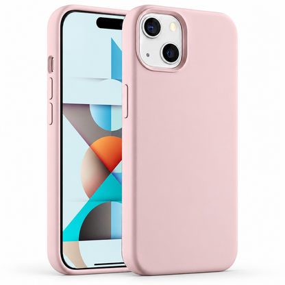 Premium Liquid Silicone Case for Apple iPhone 15 - Rose Gold
