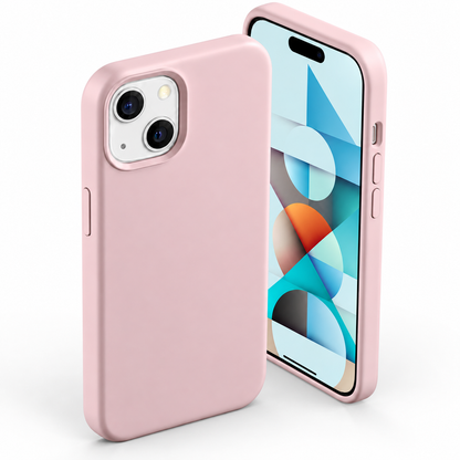 Premium Liquid Silicone Case for Apple iPhone 15 - Rose Gold