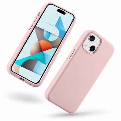 Premium Liquid Silicone Case for Apple iPhone 15 - Rose Gold