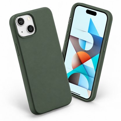 Premium Liquid Silicone Case for Apple iPhone 15 - Hunter Green