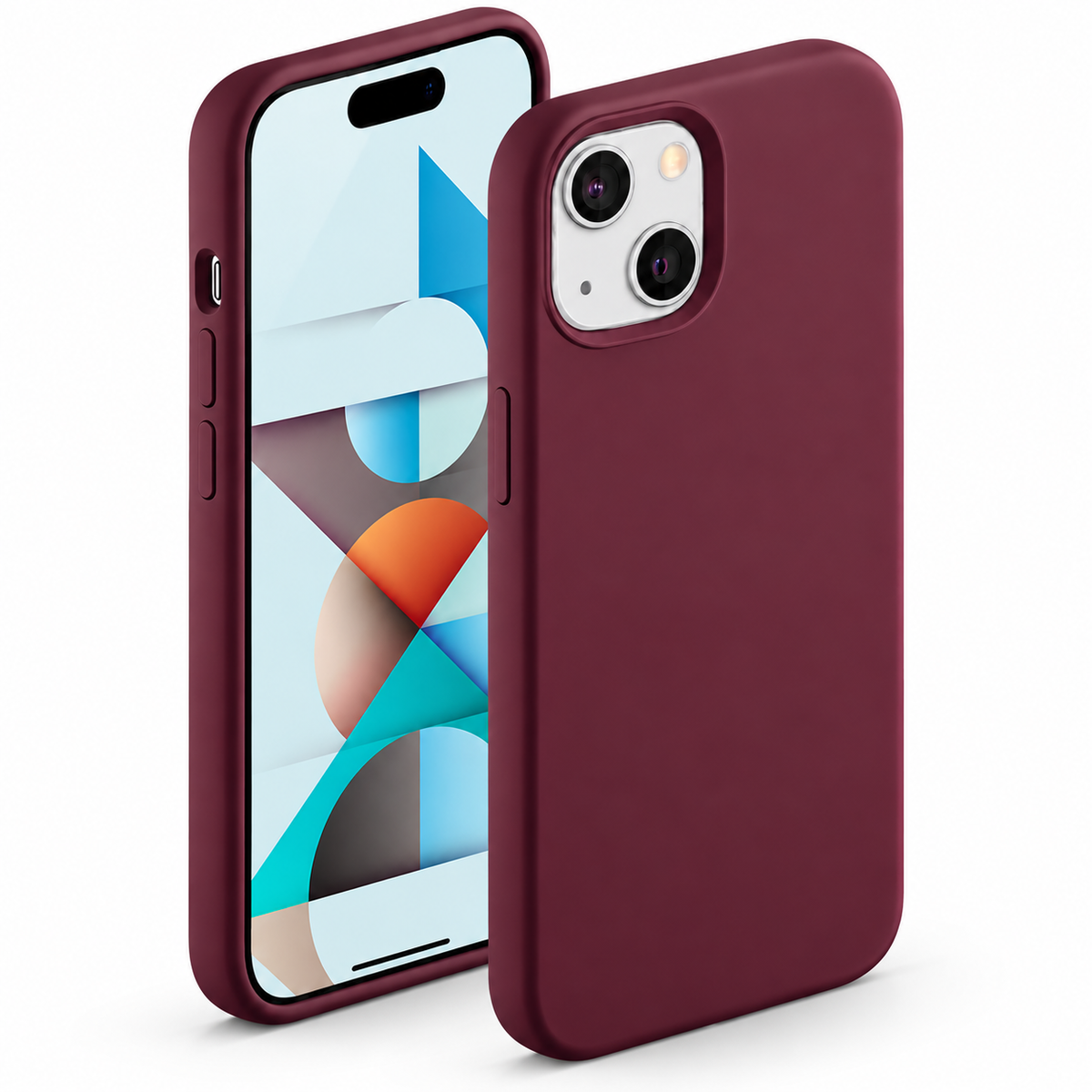 Premium Liquid Silicone Case for Apple iPhone 15 - Wine