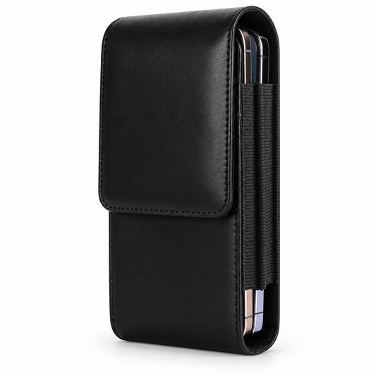 Black Belt Pouch Vertical w/ Swivel Clip S613V for Apple iPhone 15