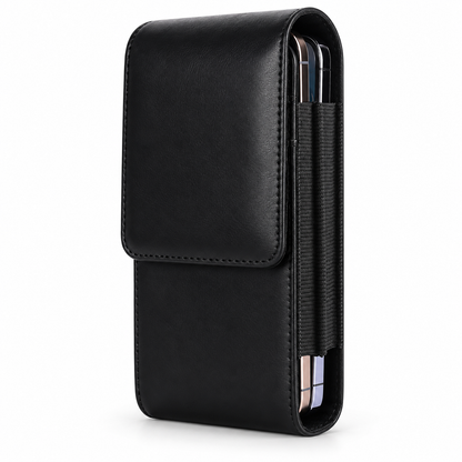 Black Belt Pouch Vertical w/ Metal Clip S611V for Apple iPhone 15