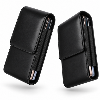 Black Belt Pouch Vertical w/ Metal Clip S611V for Apple iPhone 15