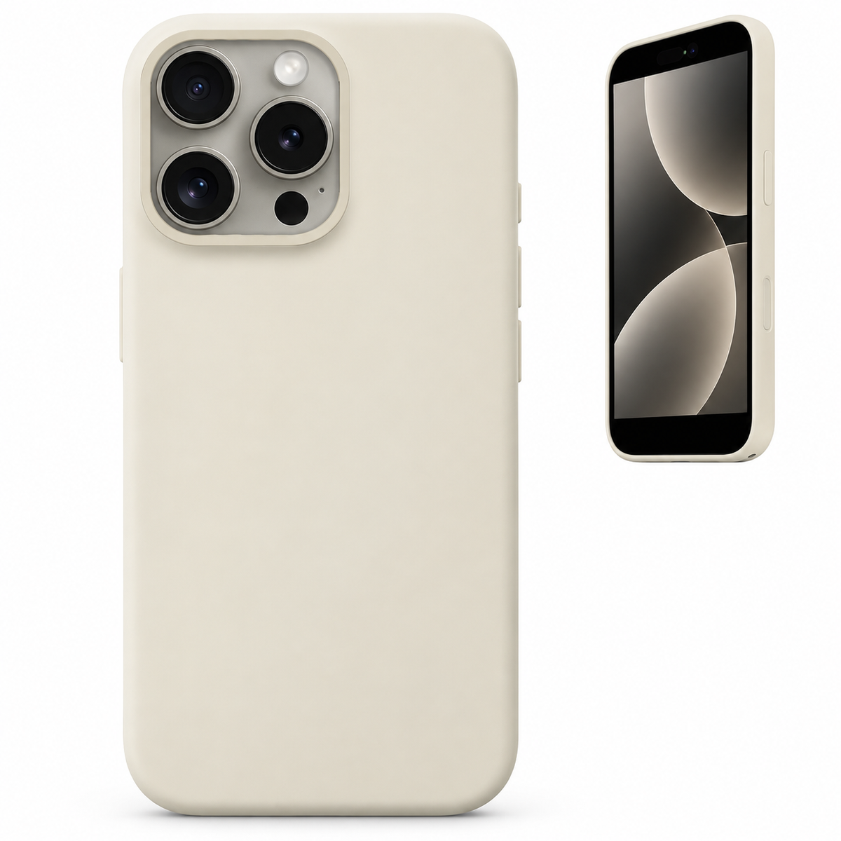 Premium Liquid Silicone Case for Apple iPhone 13 Pro Max - White - main product view