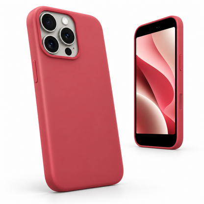 Premium Liquid Silicone Case for Apple iPhone 13 Pro Max - Wine - side profile product view