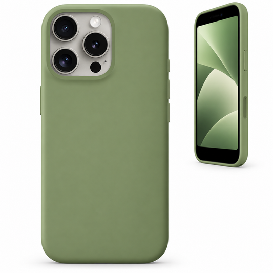 Premium Liquid Silicone Case for Apple iPhone 14 Pro- Hunter Green - main product view