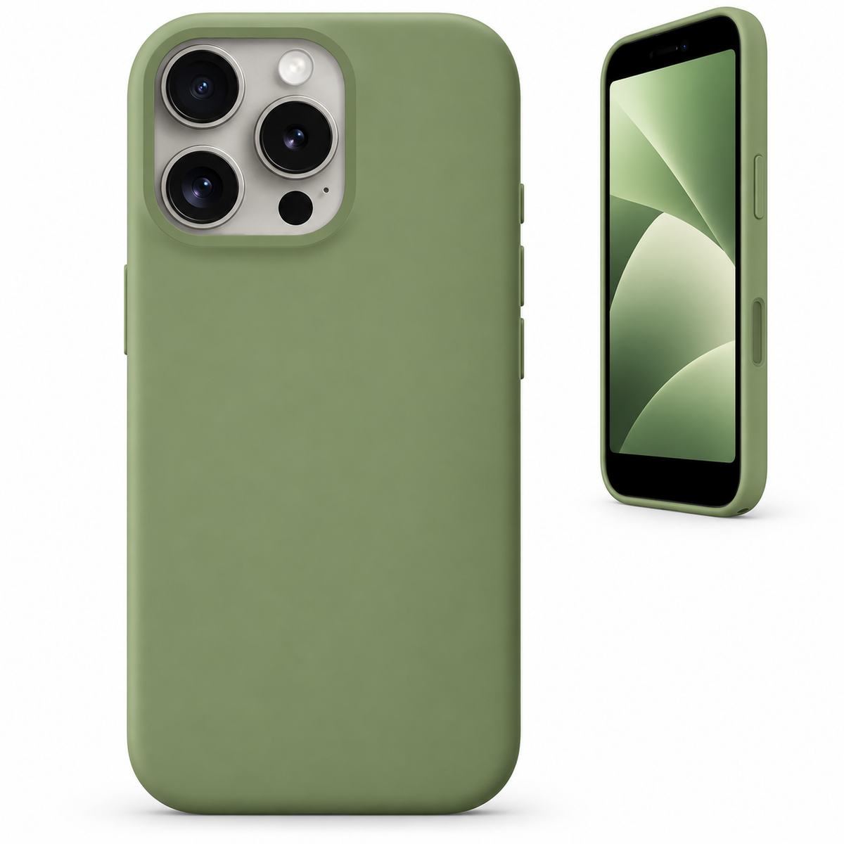 Premium Liquid Silicone Case for Apple iPhone 14 Pro Max- Hunter Green - main product view
