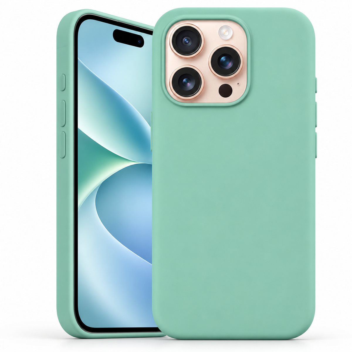 Premium Liquid Silicone Case for Apple iPhone 14 Pro - Teal - main product view
