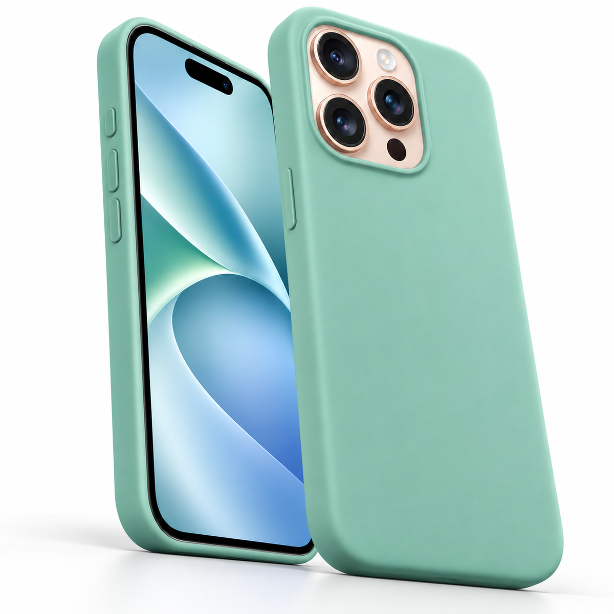 Premium Liquid Silicone Case for Apple iPhone 14 Pro Max - Teal - alternate product view
