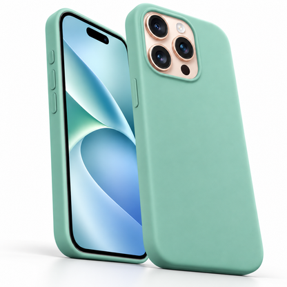 Premium Liquid Silicone Case for Apple iPhone 14 Pro - Teal - alternate product view