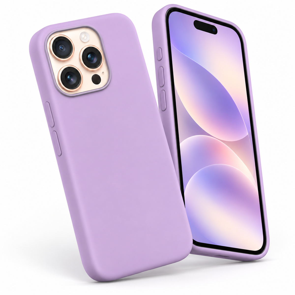 Premium Liquid Silicone Case for Apple iPhone 14 Pro - Light Purple - alternate product view