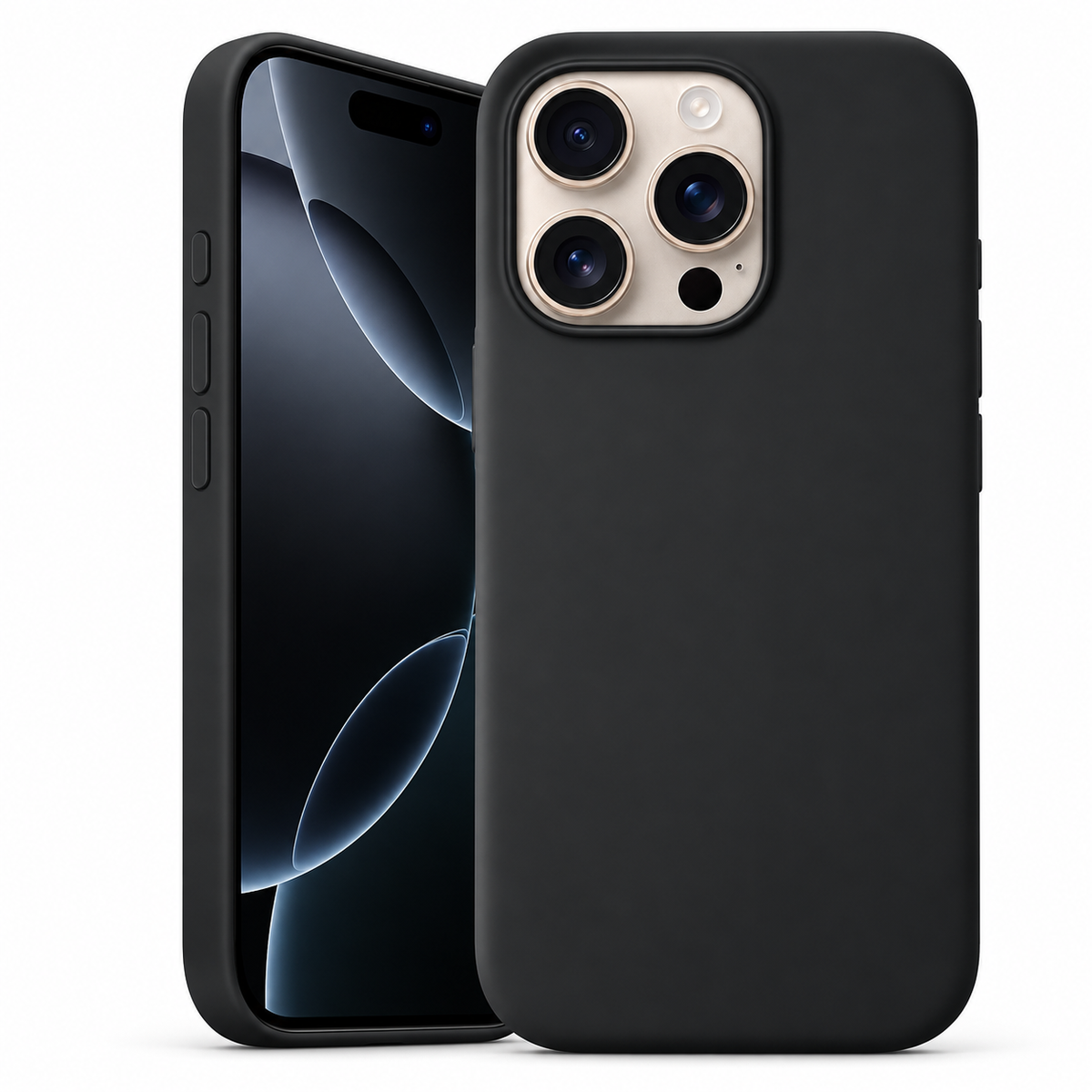 Premium Liquid Silicone Case for Apple iPhone 14 Pro Max - Black - main product view