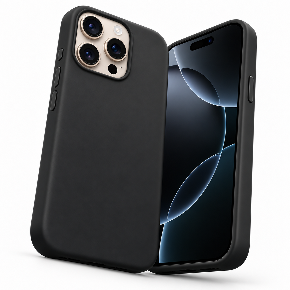 Premium Liquid Silicone Case for Apple iPhone 14 Pro - Black - alternate product view