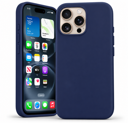 Premium Liquid Silicone Case for Apple iPhone 13 Pro Max - Navy - alternate product view