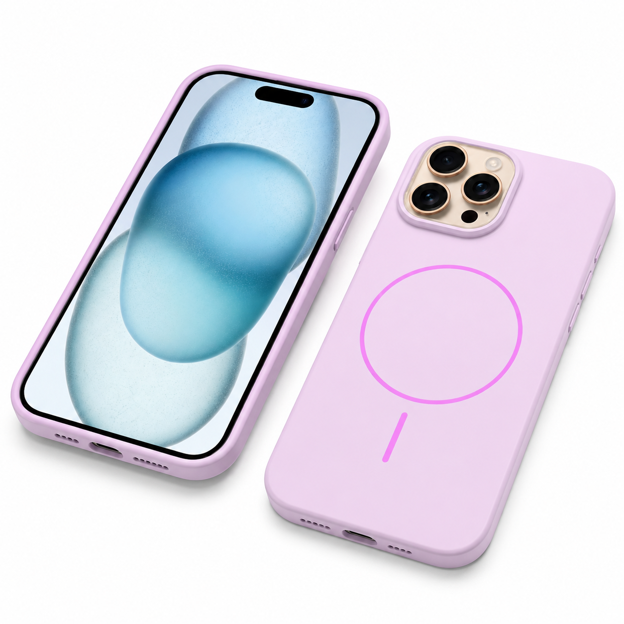 Vibrant purple silicone protective cover for Apple iPhone 16 Pro Max
