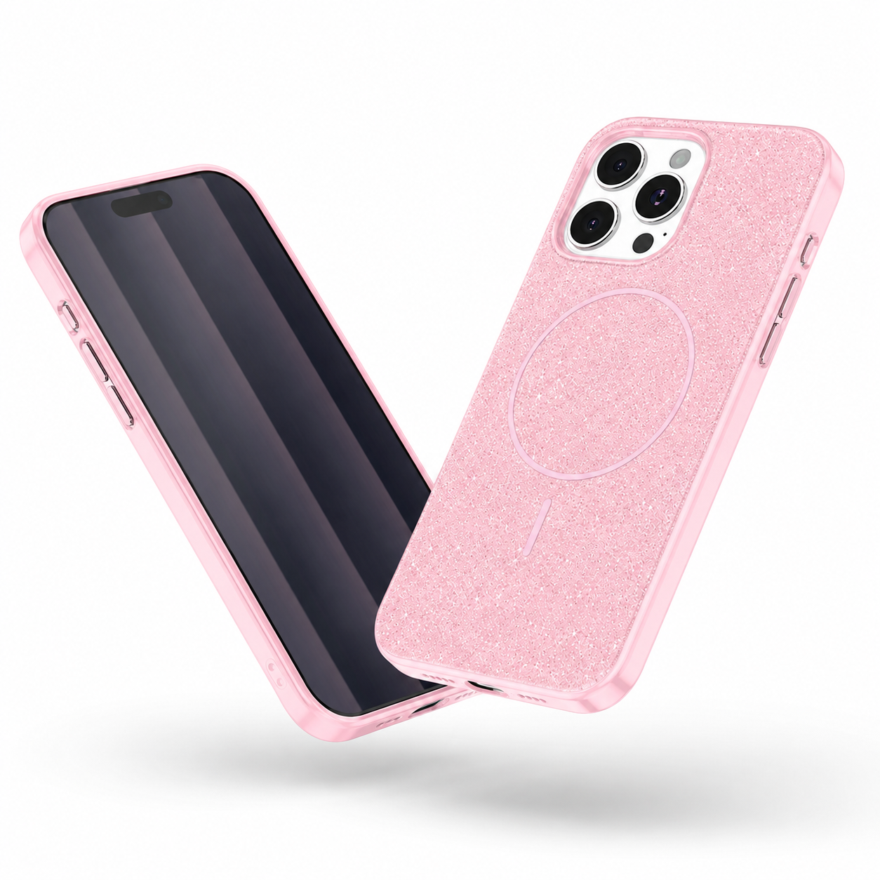 Rose Gold stylish MagSafe protective case for Apple iPhone 16 Pro Max