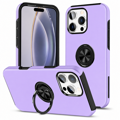 Swirl Invisible Ring Protective Case for Apple iPhone 16 Pro Max - Light Purple