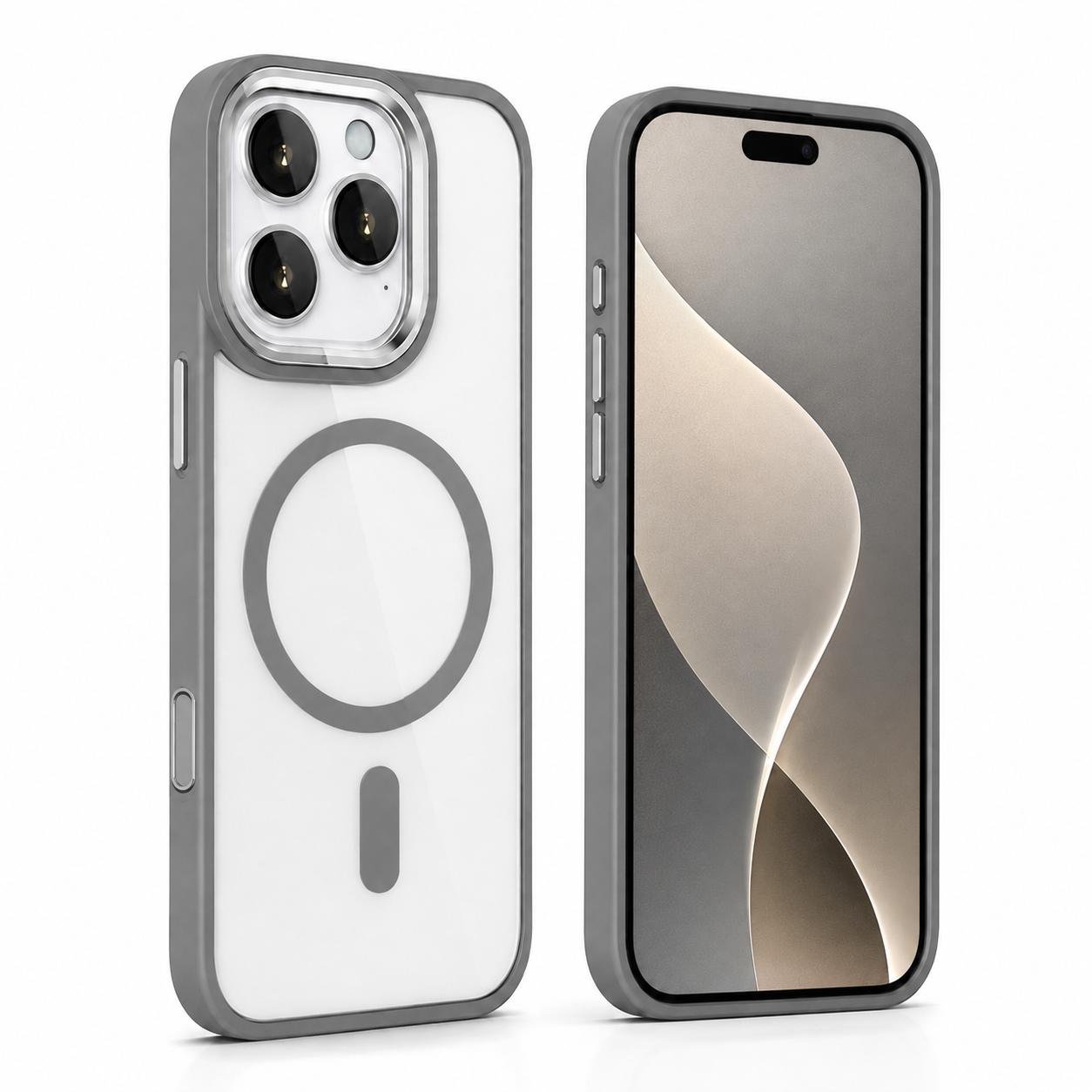 Matte MagSafe Ultra Hybrid Case for Apple iPhone 16 Pro Max - Grey