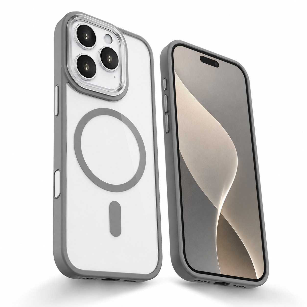 Matte MagSafe Ultra Hybrid Case for Apple iPhone 16 Pro Max - Grey