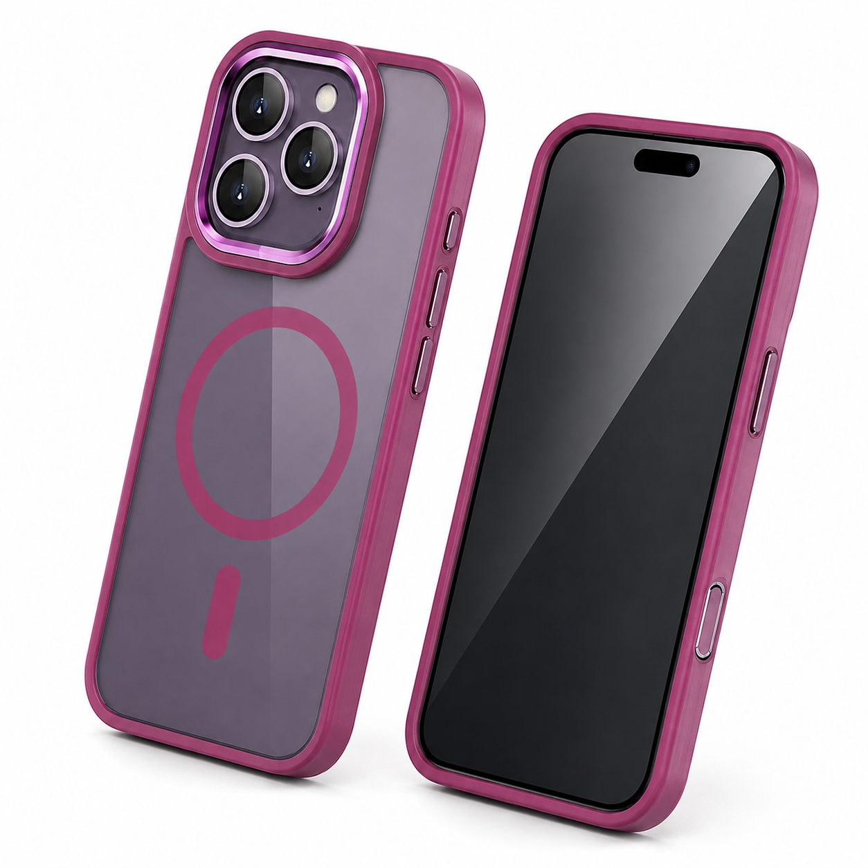 Frosted MagSafe Ultra Hybrid Case for Apple iPhone 16 Pro Max - Wine