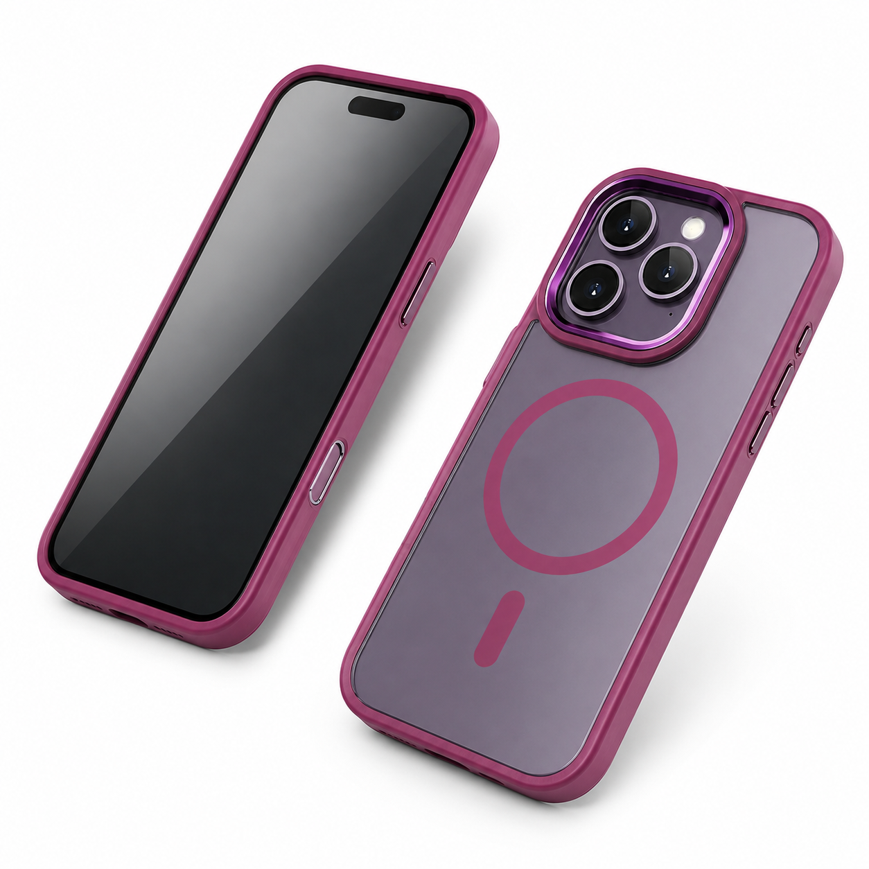 Frosted MagSafe Ultra Hybrid Case for Apple iPhone 16 Pro Max - Wine
