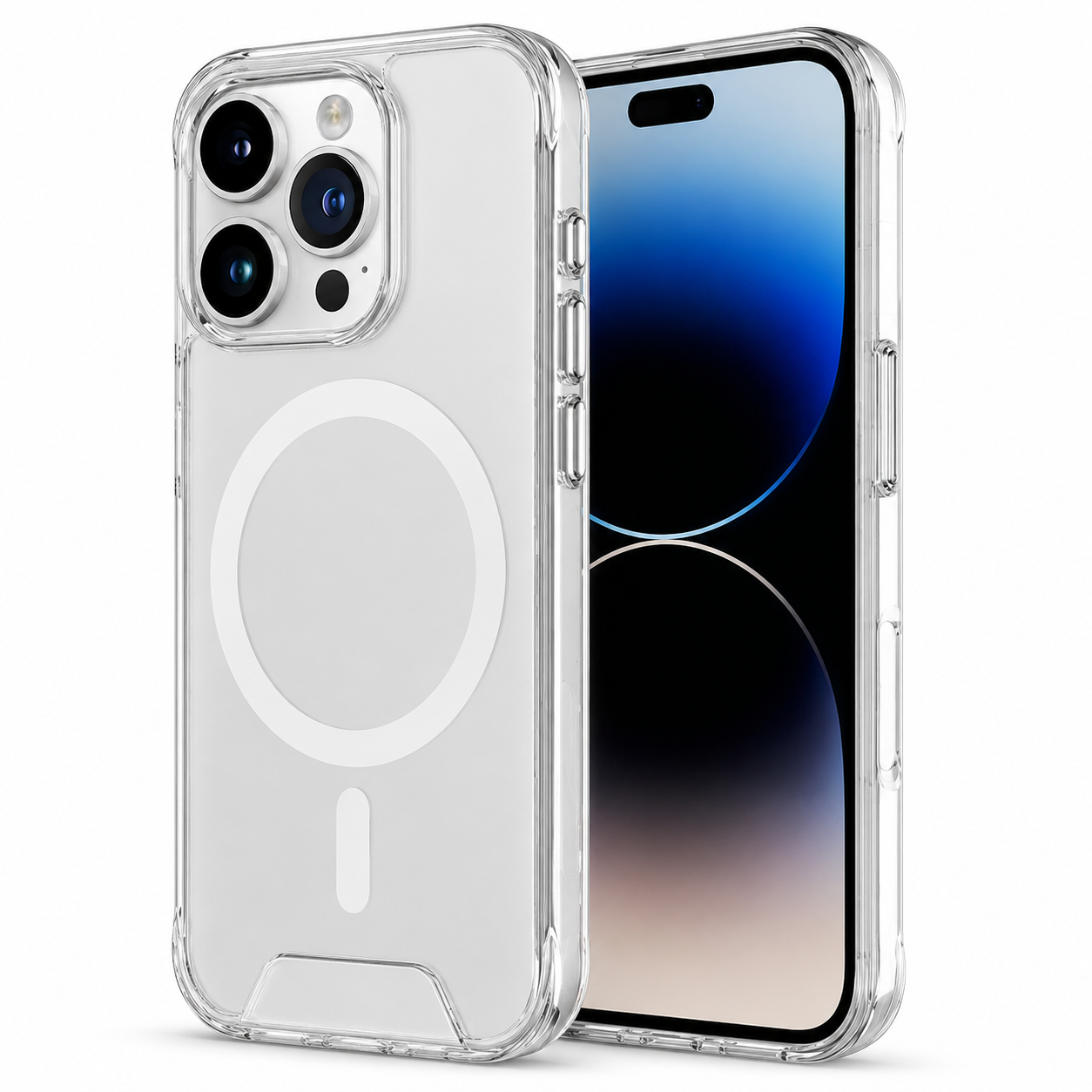 Frosted Matte MagSafe Hybrid Case for Apple iPhone 16 Pro Max - Clear