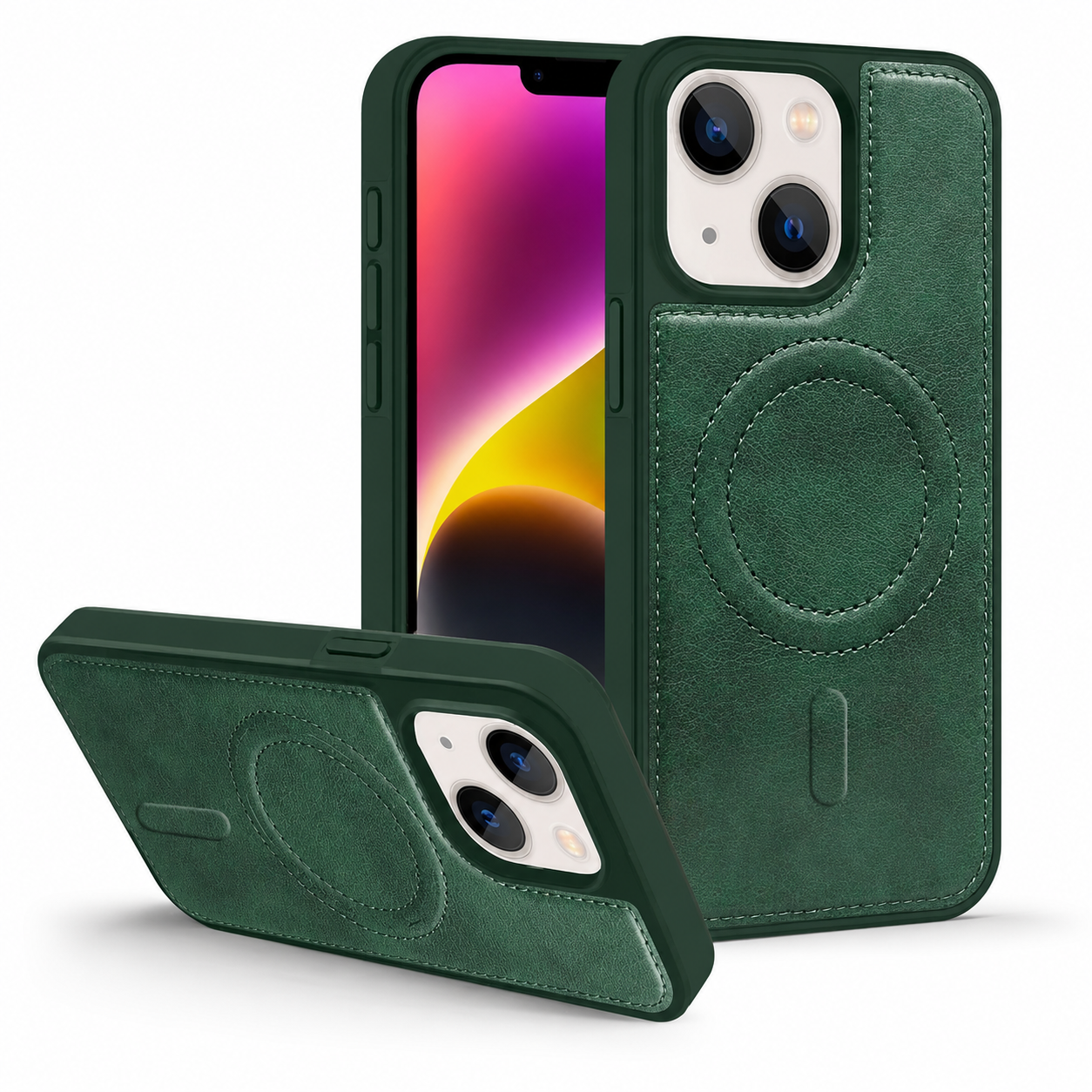 Engraved MagSafe Case for Apple iPhone 15 - Green