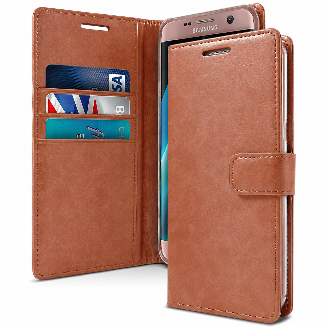 Rose Gold BlueMoon Diary Goospery Case for Apple iPhone 17e and iPhone 16e