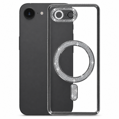 Glitter Electroplated MagSafe Case for Apple iPhone 17e - Black