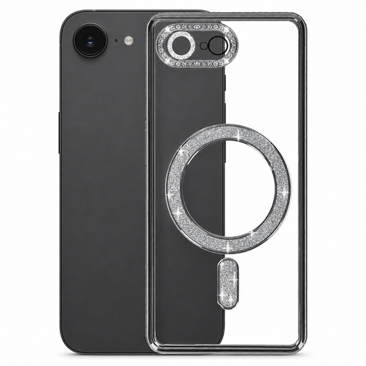 Glitter Electroplated MagSafe Case for Apple iPhone 17e - Black