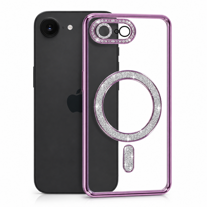 Glitter Electroplated MagSafe Case for Apple iPhone 17e - Purple
