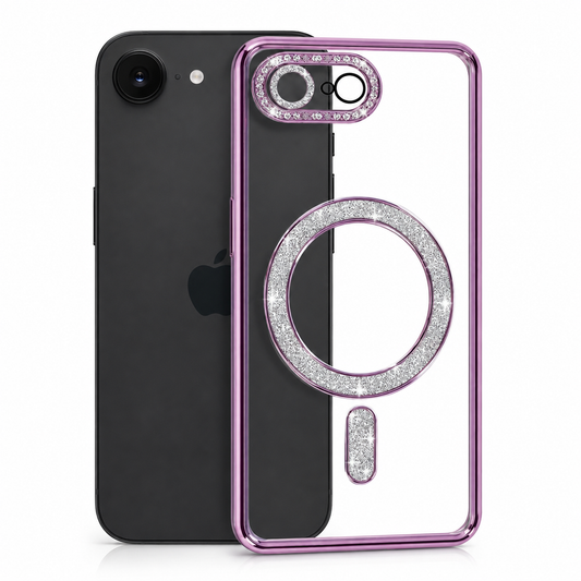 Glitter Electroplated MagSafe Case for Apple iPhone 17e - Purple