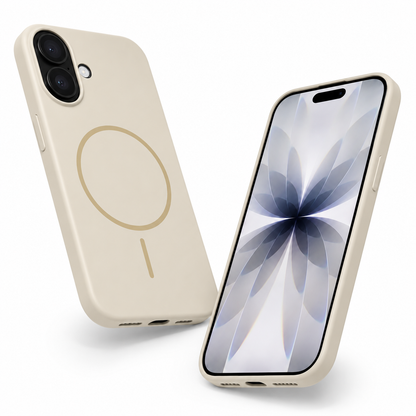 Starlight MagSafe iPhone 16 Silicone Phone Case with magnetic charging compatibility
