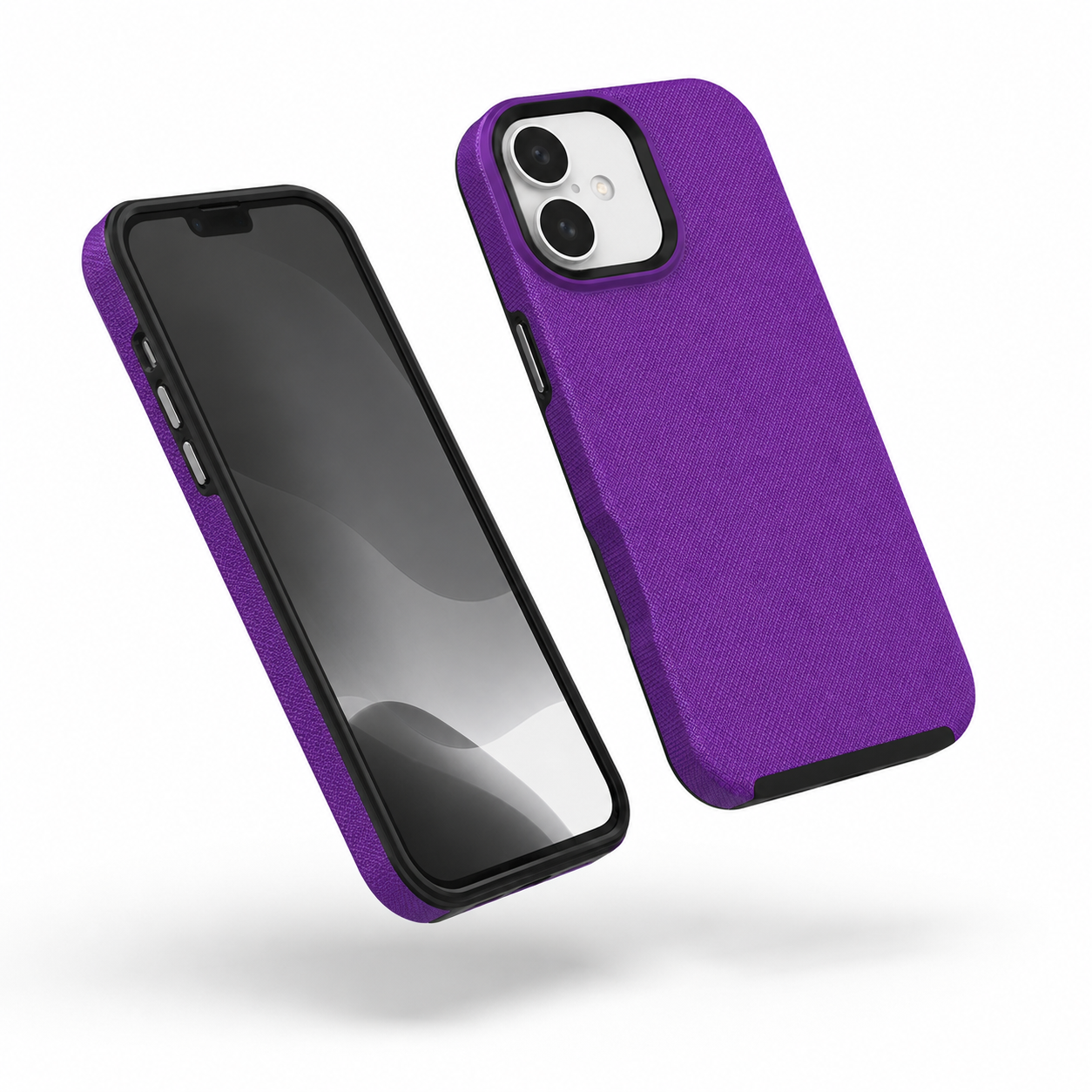 Impact-resistant purple mobile cover for Apple iPhone 16