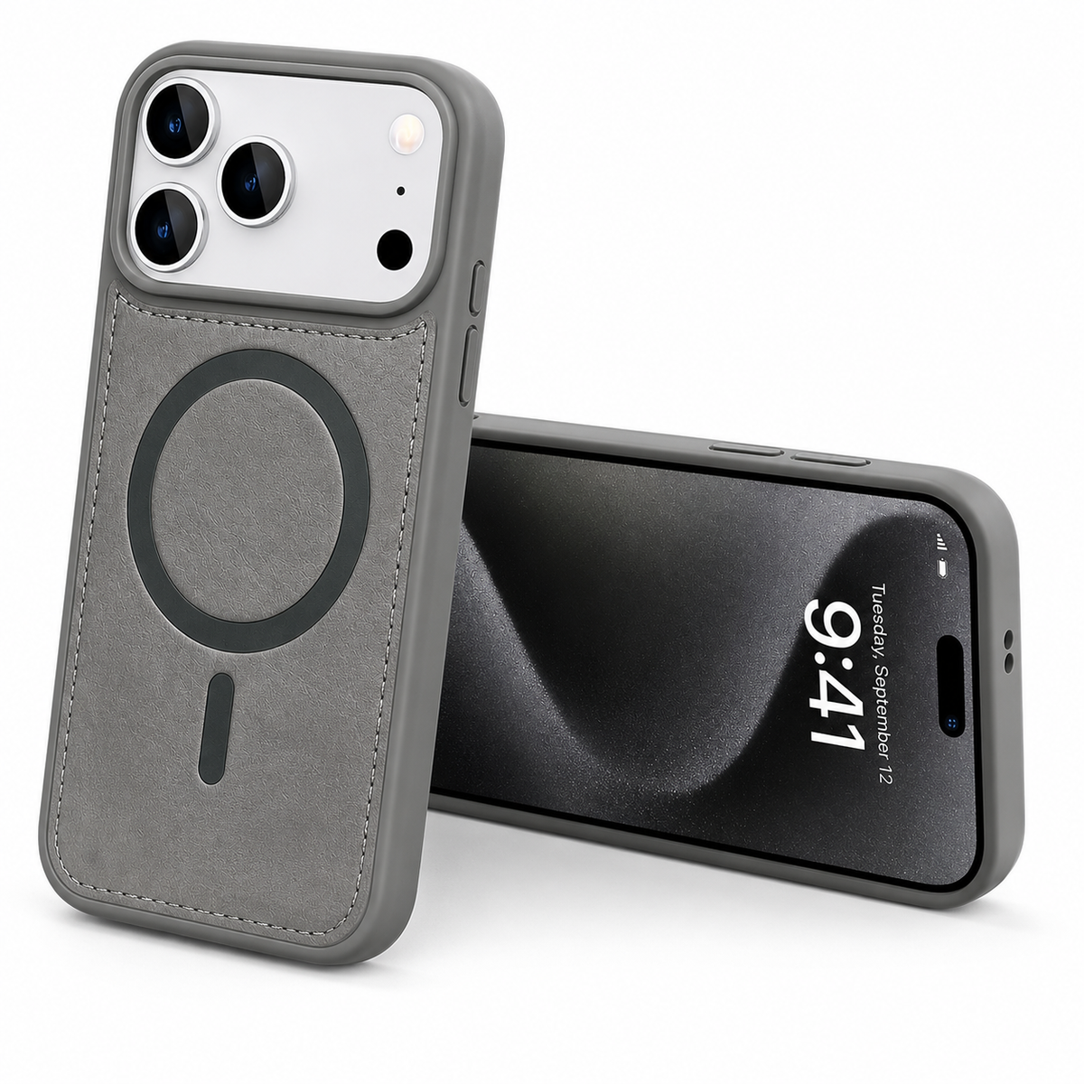 Apple iPhone 18 Pro Max Grey Phone Cover with MagSafe, Durable Protective Smartphone Case