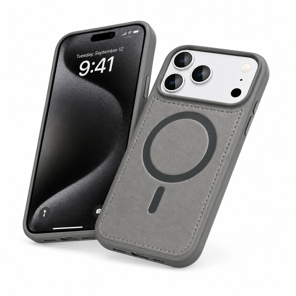 Rich Craft Grey iPhone 17 Pro Case, Anti Scratch Protective Phone Cover, Drop Protection Case