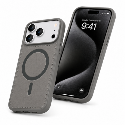 Slim Grey iPhone 17 Pro Protective Case, Impact Resistant MagSafe Compatible Phone Cover