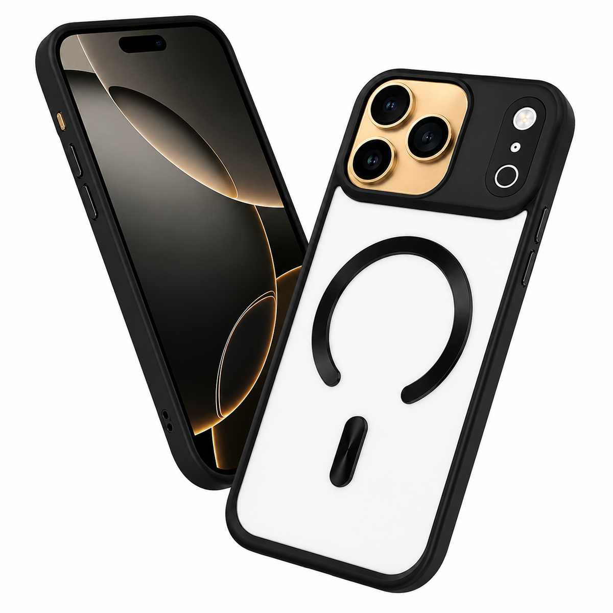 Black MagSafe iPhone 18 Pro Max Case Shockproof Mobile Cover