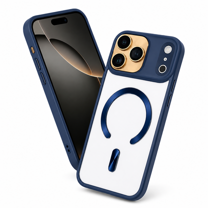 Navy Blue MagSafe iPhone 17 Pro Protective Phone Cover