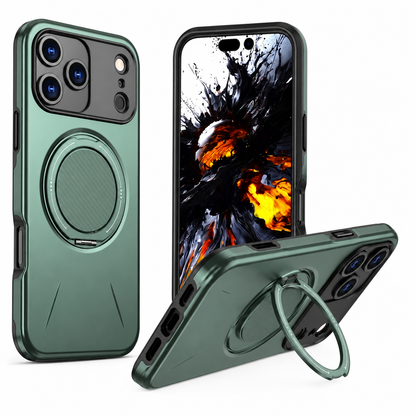 Forge Ring Stand Case for iPhone 17 Pro, Magnetic Phone Cover, Premium Smartphone Case