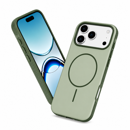 Green MagSafe Phone Case, Protective Cell Phone Cover, Durable Mobile Case, Premium iPhone Cover
