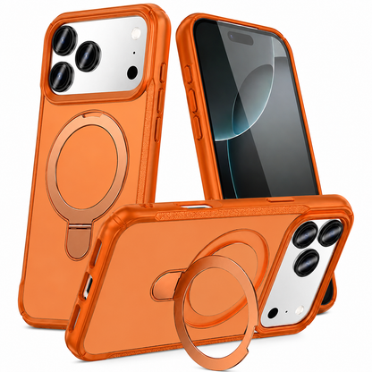 Premium orange smartphone case for Apple iPhone 17 Pro Max with MagSafe support