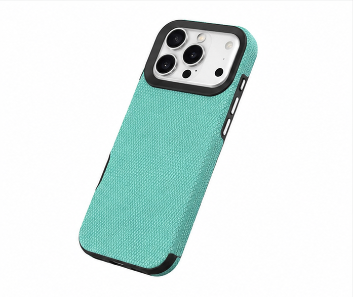 Premium Teal iPhone 17 Pro Rugged Shockproof Back Cover with Anti Slip Grip