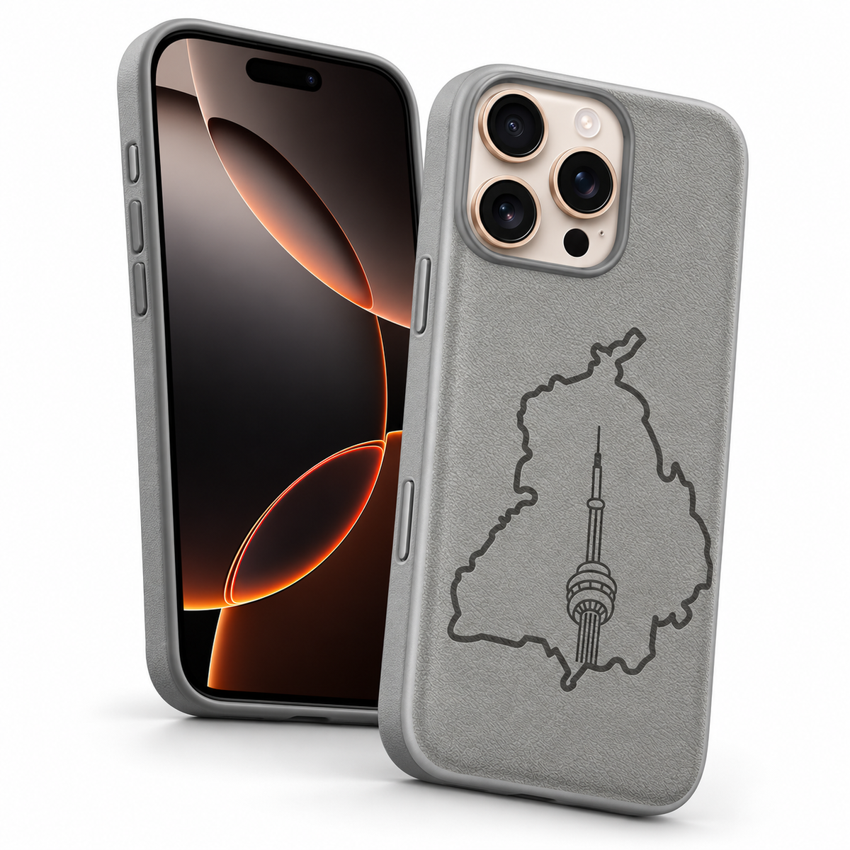 Durable iPhone 12 Pro Grey Case with Protective Cover