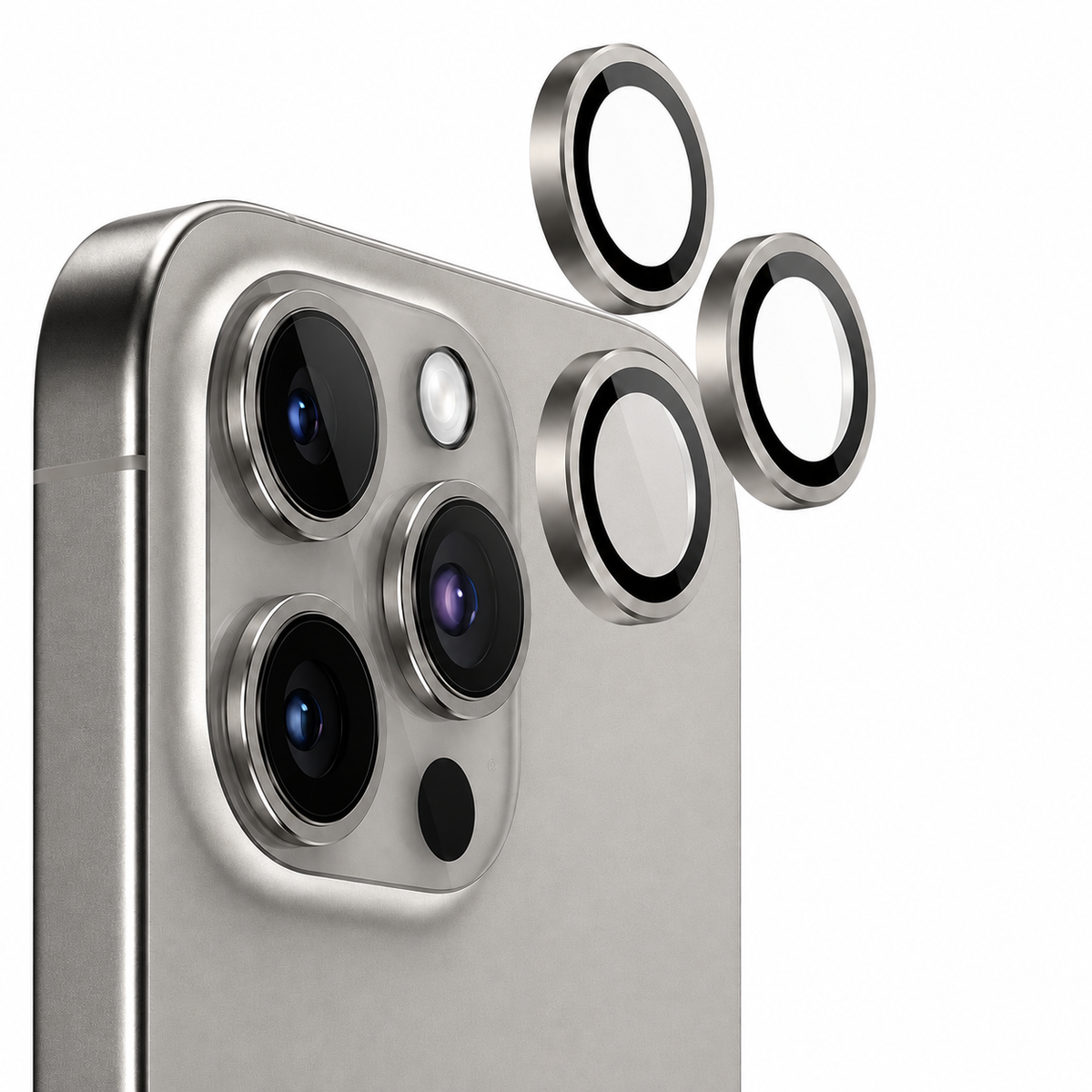 Camera Ring Protector for Apple iPhone 16 Pro Max - Grey