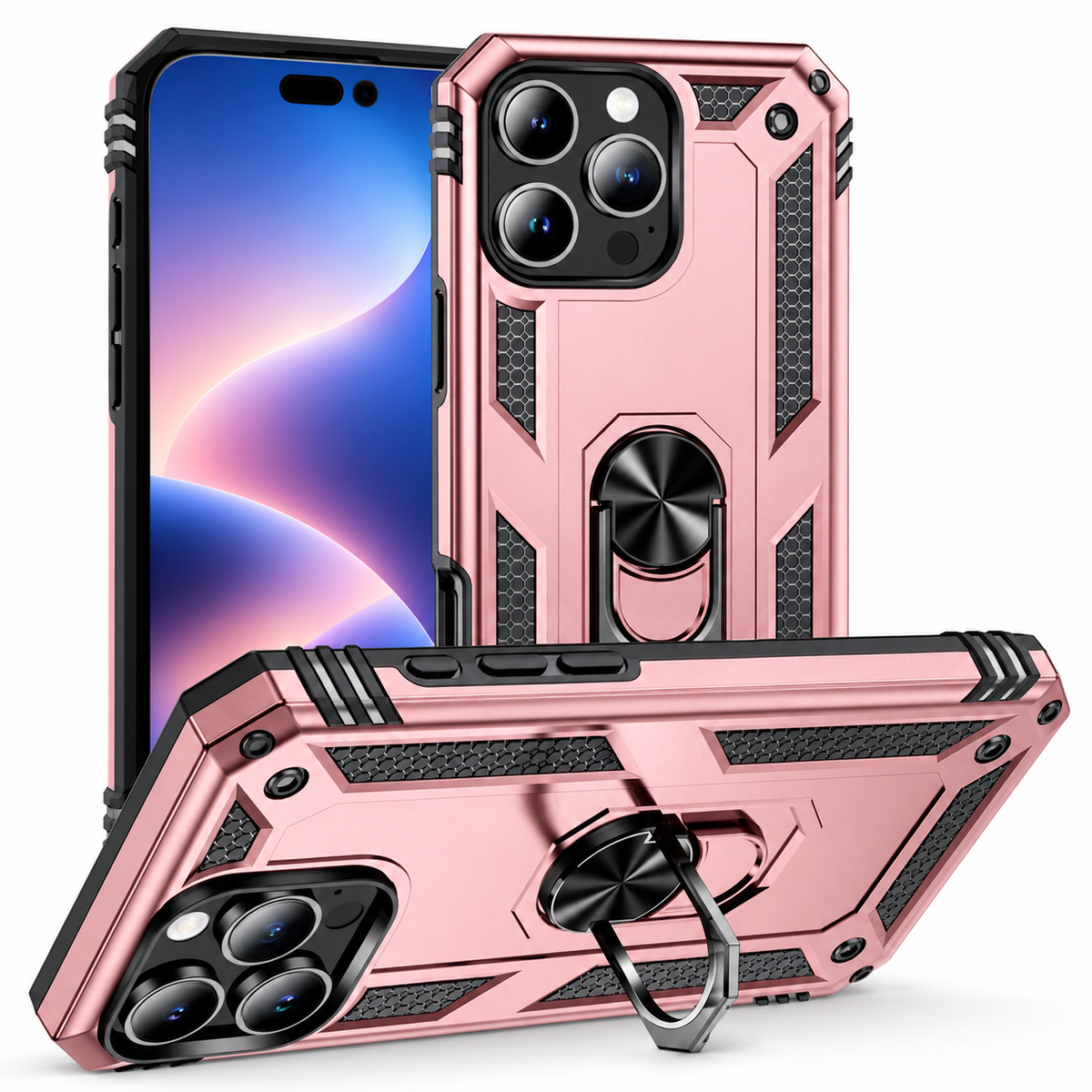 Anti-Drop Hybrid Case for Apple iPhone 14 Pro Max - Rose Gold - main product view