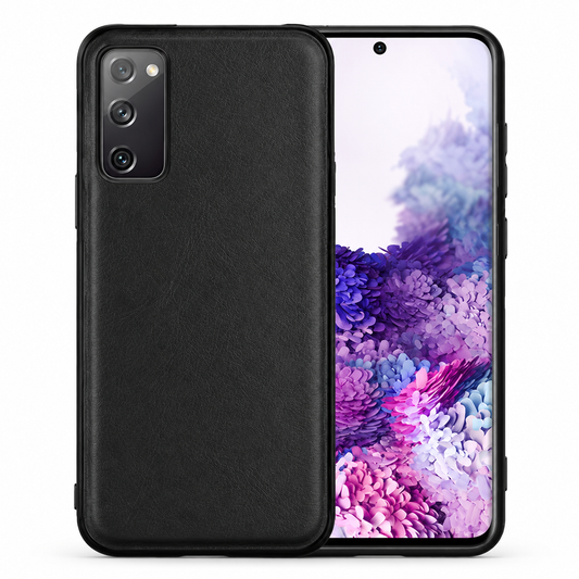 Pleather Case for Samsung Galaxy S20 Plus - Black
