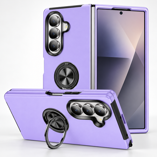 Swirl Invisible Ring Case for Samsung Galaxy Z Fold 8 Ultra - Light Purple
