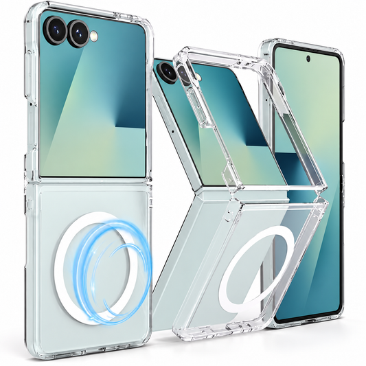Transparent MagSafe Case for Samsung Galaxy Z Flip 8 - Clear